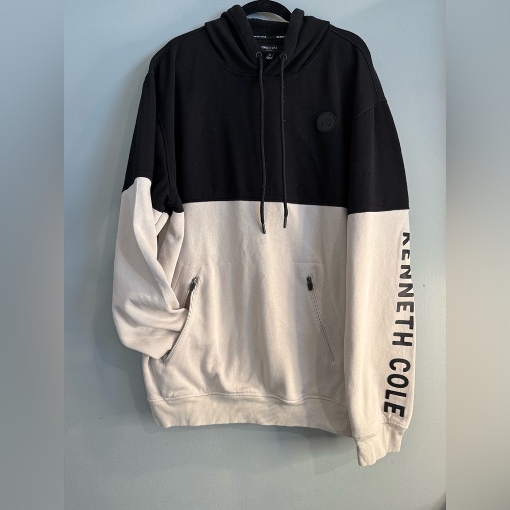 Kenneth Cole Black and White Hoodie